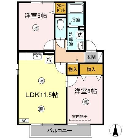 【間取り】 | クラウディア C棟