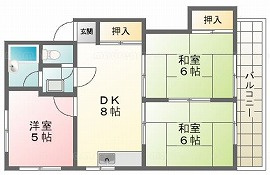 【間取り】 | コーポ守安