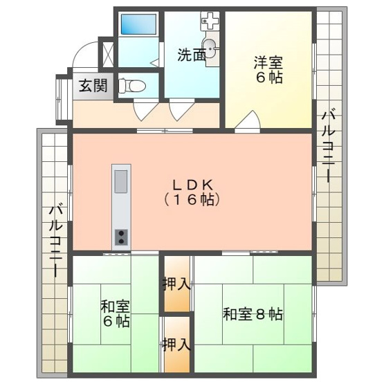【間取り】 | フローラⅡ