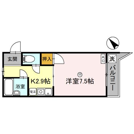 リバーハイツ豊岡の間取り
