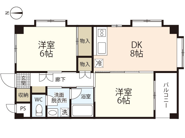 【間取り】 | F　GARDEN　厚生町　Ⅱ