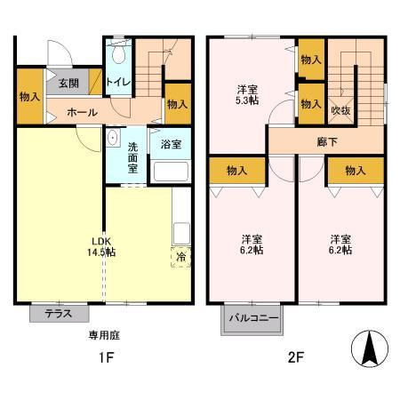 グレイスタウン蘇我 Aの間取り