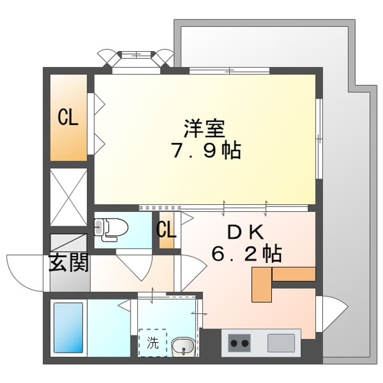 【間取り】 | ラフィーネ大供
