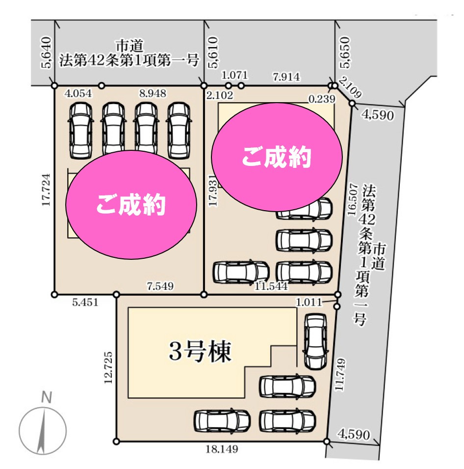 【新築戸建】安中古屋 の区画図|■区画図