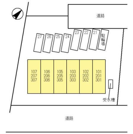 第２コーポ朝倉の区画図