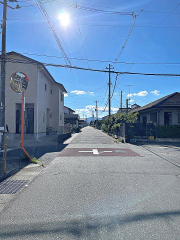 新築戸建・新築建売　郡山市静西1丁目　大成小・第七中の前面道路含む現地写真|北側前面道路