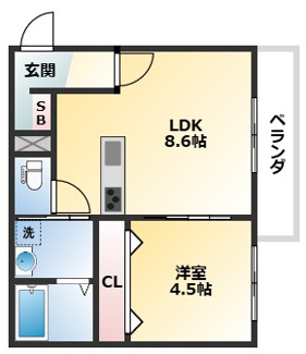 【間取り】 | マノワール豊中玉井町