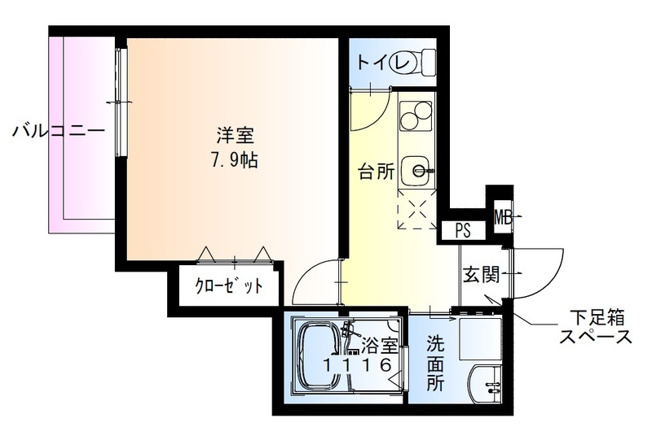 【間取り】 | フジパレス堺長曽根町