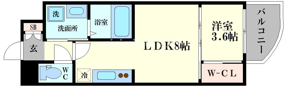 セレニテ福島アリアの間取り