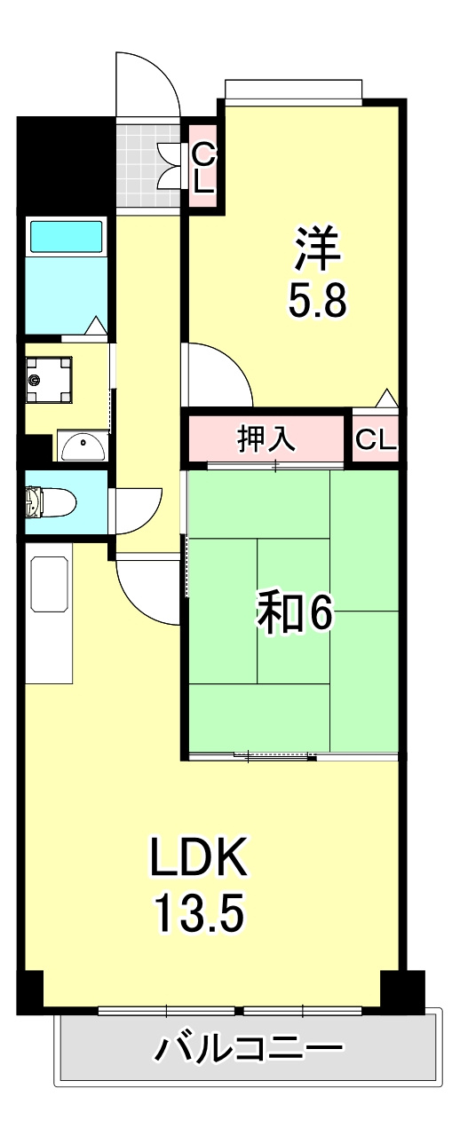 シティプラザ深江北町の間取り