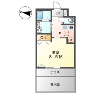【間取り】 | セレーヌ泉Ｂ