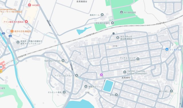 ■枚方市長尾東町　新築一戸建ての地図