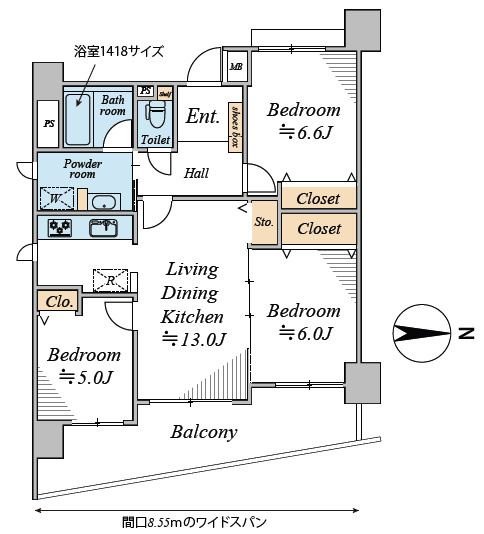 ヴェルビュせんげん台ステーションの間取り