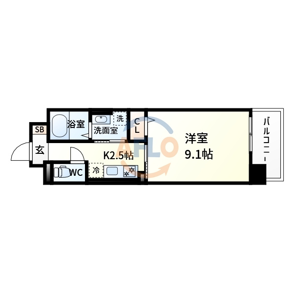 ルミナス上新庄の間取り|ルミナス上新庄　間取り