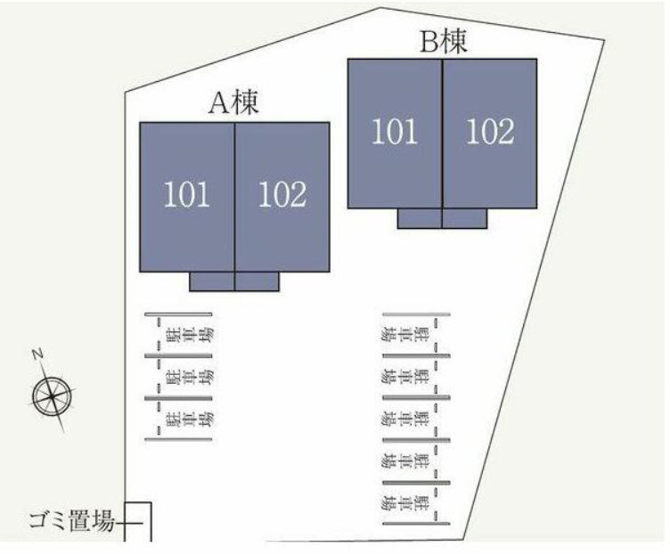 ソルグランデの駐車場