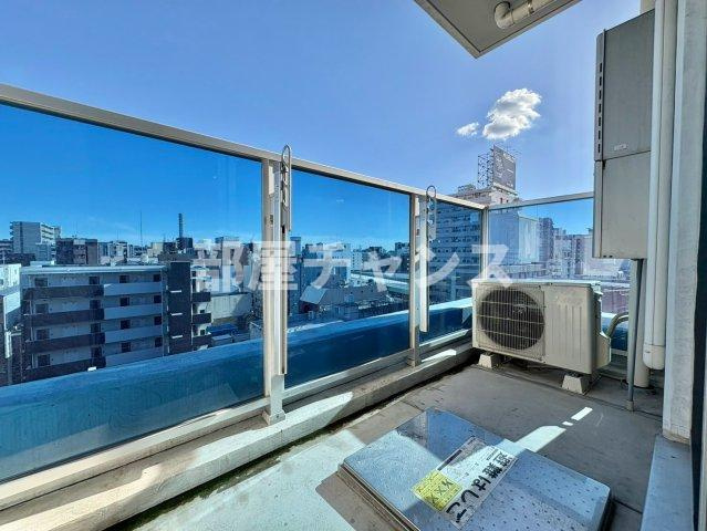 名古屋市中区新栄１丁目の賃貸マンションのバルコニー