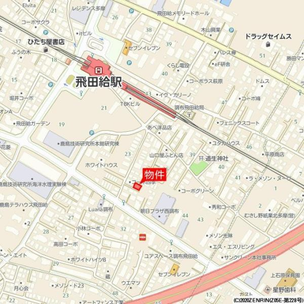 アーデル飛田給の地図