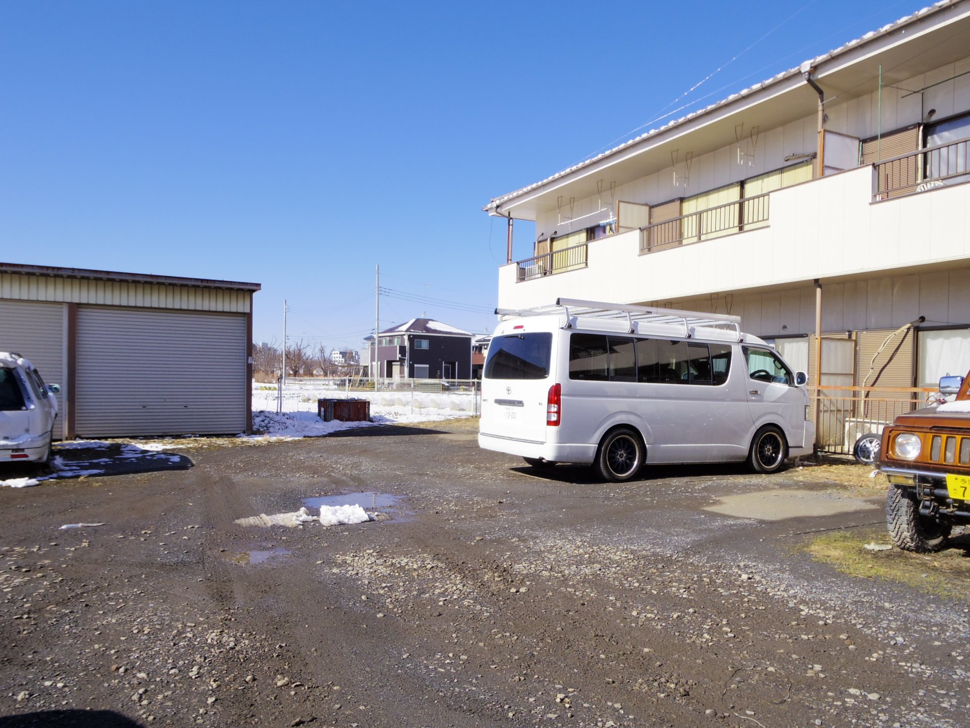 フジハイムの駐車場