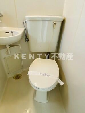 【トイレ】 | ＶＩＬＬＡ　ＦＵＫＩ | 落ち着いた色調のトイレです