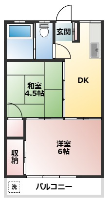 コーポ青木B棟の間取り