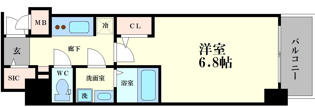 S-RESIDENCE福島玉川Tresの間取り