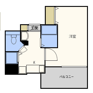 プレサンス天満ステーションフロントの間取り|プレサンス天満ステーションフロント　開放感のある間取り