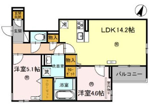 サンパティーク住吉の間取り