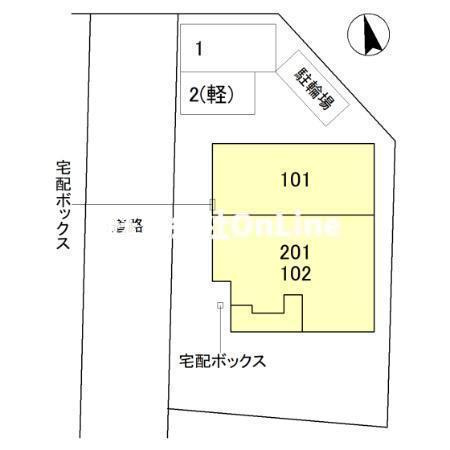 【区画図】 | D-roomあいおいⅡ