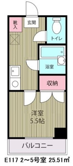 【間取り】 | クレストガーデニア（Ｅ－１１７）