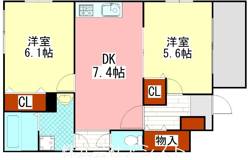 ペティットパレスヨコタの間取り