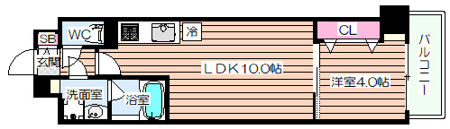 【間取り】 | プライムステージ弁天町