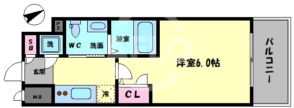 エスリード福島シティグランツの間取り|エスリード福島シティグランツ　間取り