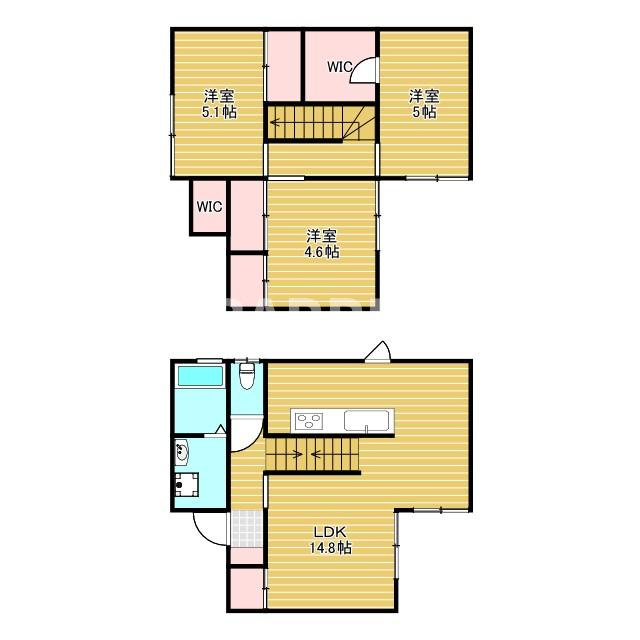 ボンヌ 戸建ての間取り