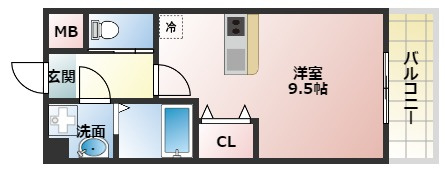 【間取り】 | サンライフ北田辺