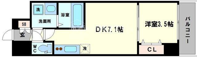 LC天王寺東の間取り