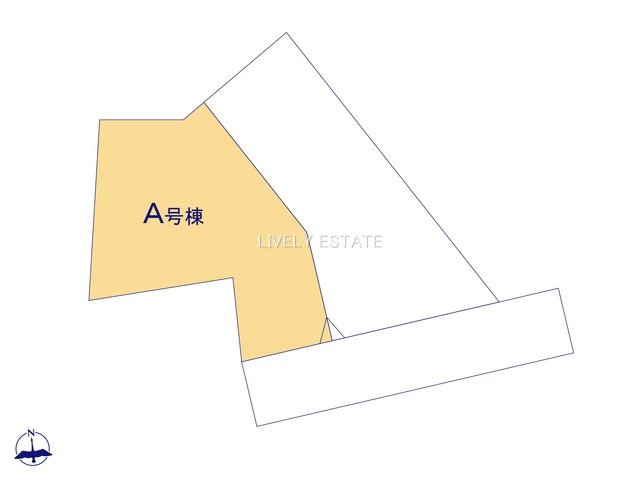 草加市苗塚町 新築分譲住宅 全2棟 A号棟の区画図