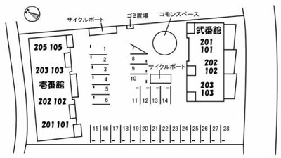 【区画図】 | グランドール津高　壱番館
