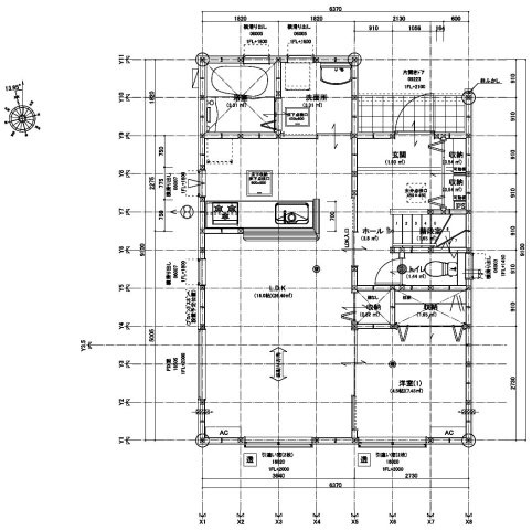 新築戸建・新築建売　大泉町仙石1丁目　南小学校・南中学校の間取り|【2号棟】1階平面図：リビング隣にもゲストルームとして使える洋室があります！