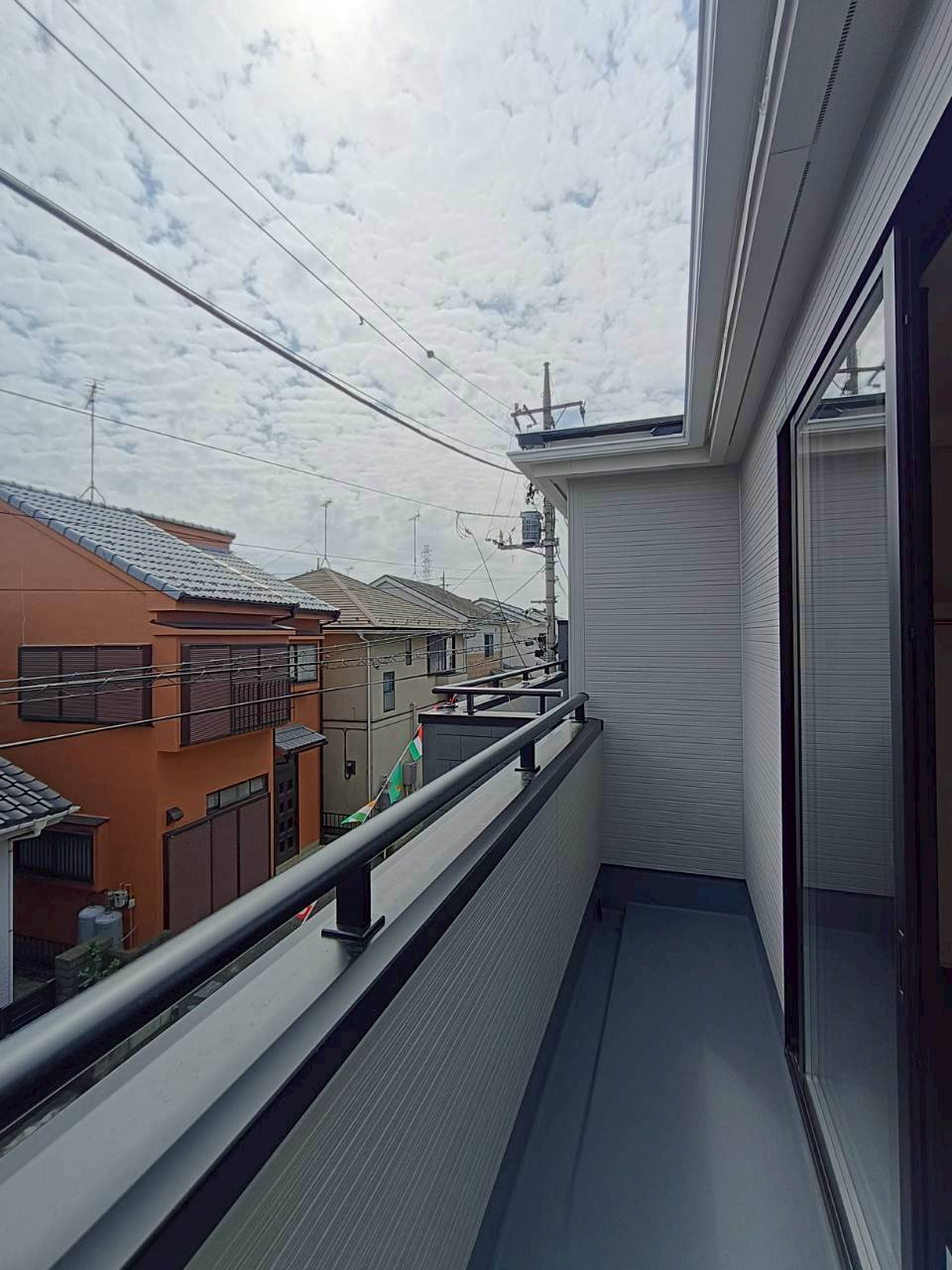 八潮市　二丁目　新築戸建　全2棟のバルコニー|施工例です