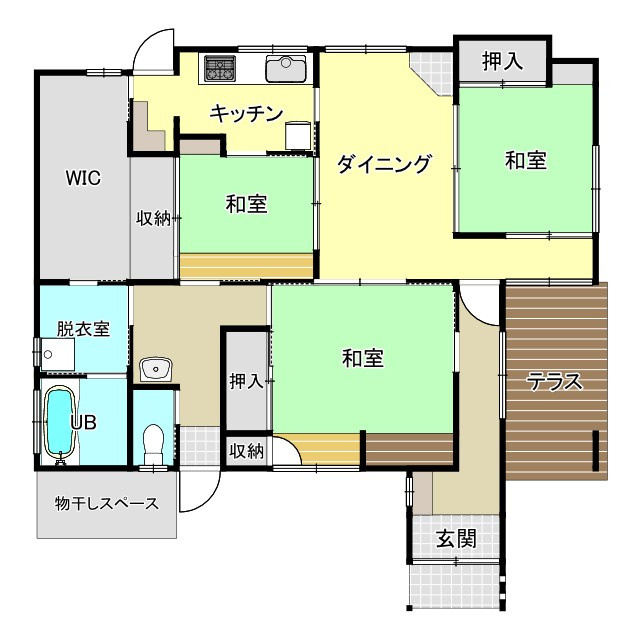坂元町　中古戸建ての間取り