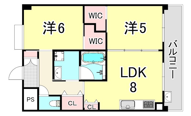 プラマーⅤ番館の間取り