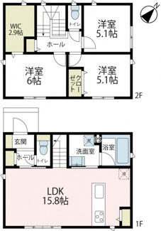 【間取り】 | 仏向町貸家　東棟 | 仏向町戸建　間取り