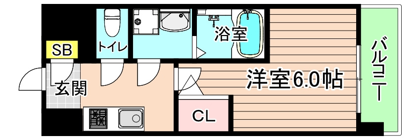 大阪市都島区内代町４丁目の賃貸マンションの間取り