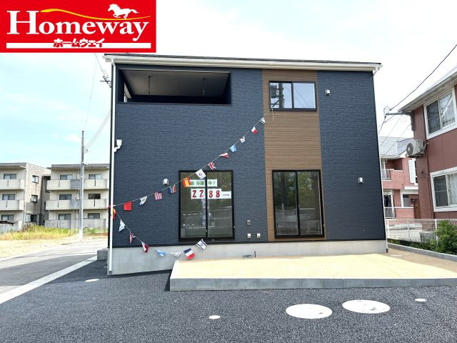 【外観】 | 補助金対象！仲介手数料無料！平川小学校に通える新築戸建　山口市黒川　第５－２号棟　クレイドルガーデン　アーネストワン | かわいいお家になって誕生しました