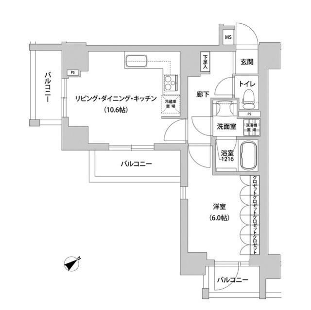 メトロステージ上野の間取り
