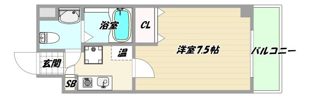 大阪市東淀川区西淡路３丁目の賃貸マンションの間取り