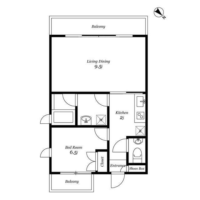 ホワイトフィールド西小山の間取り