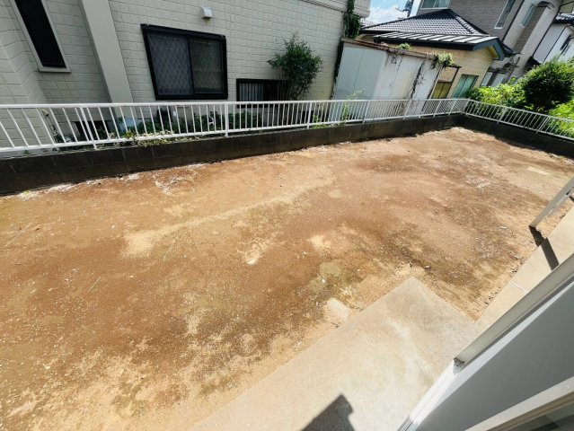 下妻市半谷 リフォーム物件　の庭|〇庭〇
陽当たりの良いお庭でBBQやおうちキャンプを楽しむことができます（＾＾）
2026年4月撮影