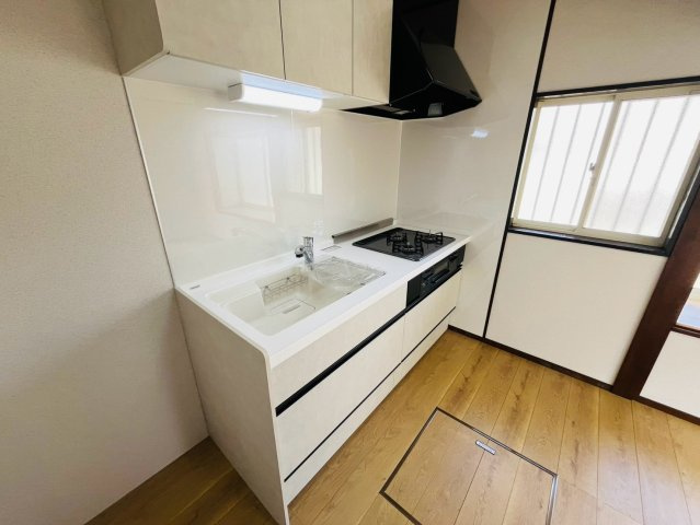 下妻市半谷 リフォーム物件　のキッチン|〇キッチン〇
 リフォーム済みシステムキッチン♪ 
2026年8月撮影