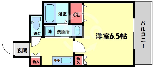 ACTY天満橋（アクティ天満橋）の間取り|ACTY天満橋（アクティ天満橋）　開放感のある間取り